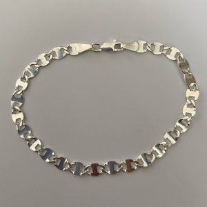 925 Silver 7.75” marine 4mm bracelet